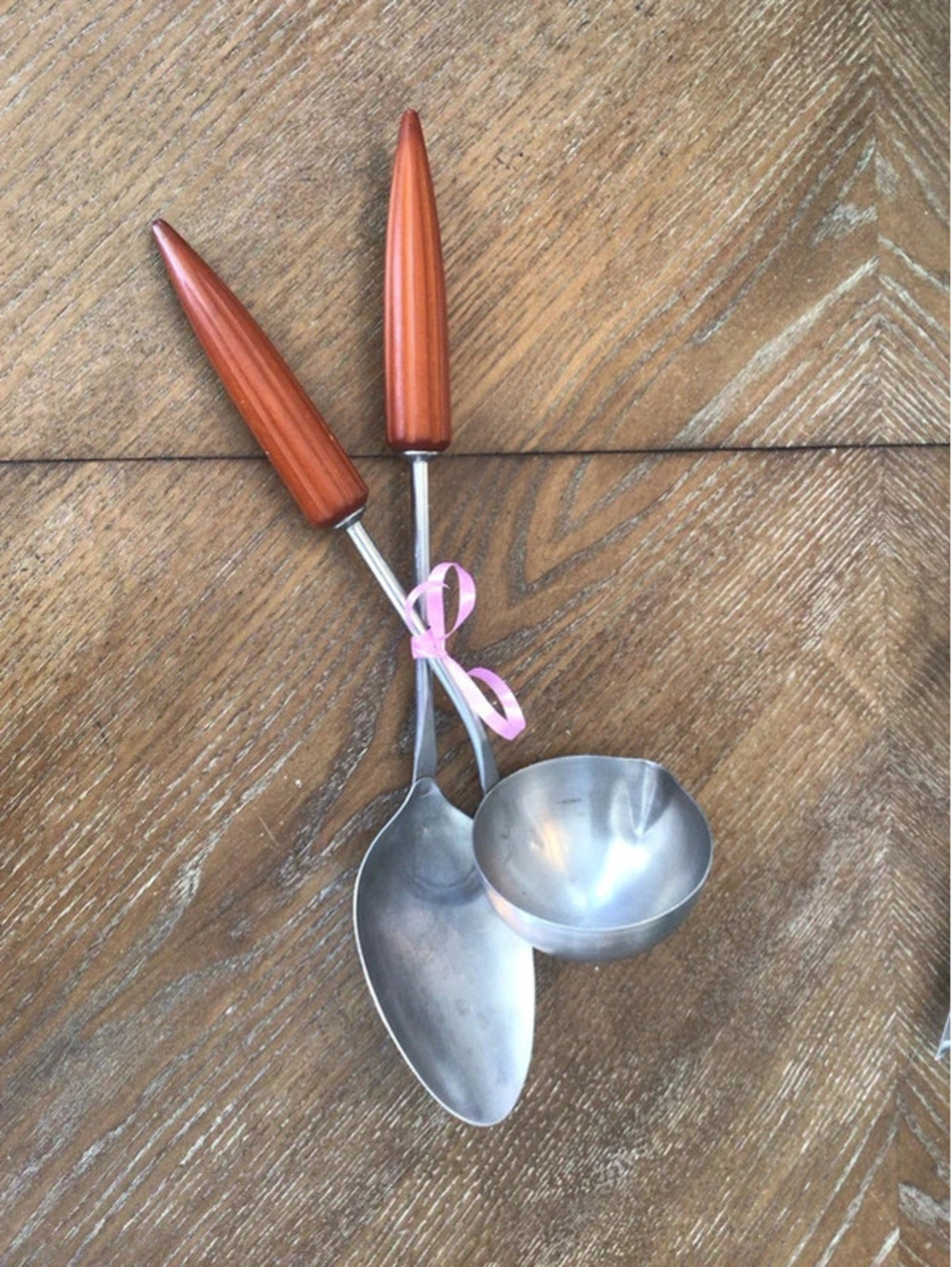 2pc Bullet handle Bakelite ladle & spoon